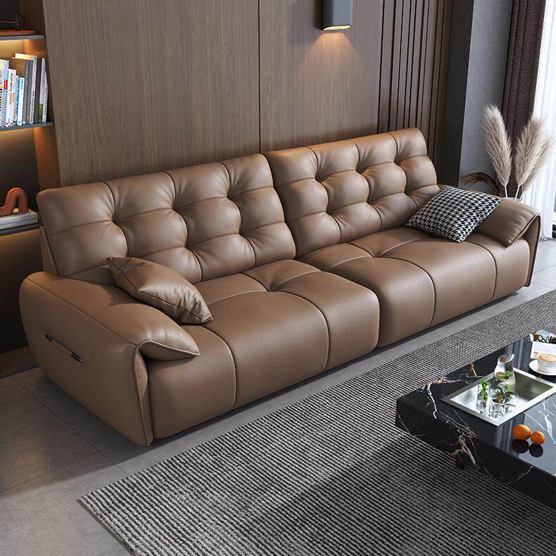 真皮客厅家用办公公寓民宿小户型大平层别墅靠墙单人三四人位沙发