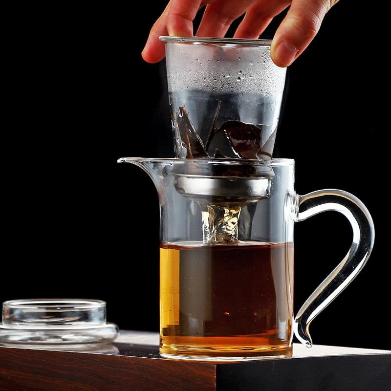 耐热加厚玻璃泡茶壶家用过滤红茶泡绿茶冲茶器办公室功夫茶具小号