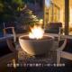 北欧风酒精真火壁炉桌民宿装 篝火炉花园庭院火盆户外火坑 饰欧式
