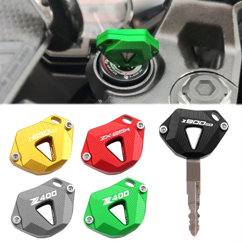 适用川崎Z400 Z900RS Z650RS ZX25R改装配件钥匙装饰壳锁匙保护罩