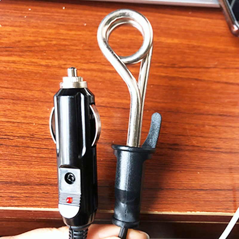 车载热得快桶烧12v电加热管烧开水器防水电热棒潜水24V货车烧水器