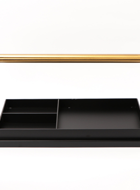 新中式铁艺托盘摆件茶盘茶几茶室家居客厅收纳提盒样板房软装饰品