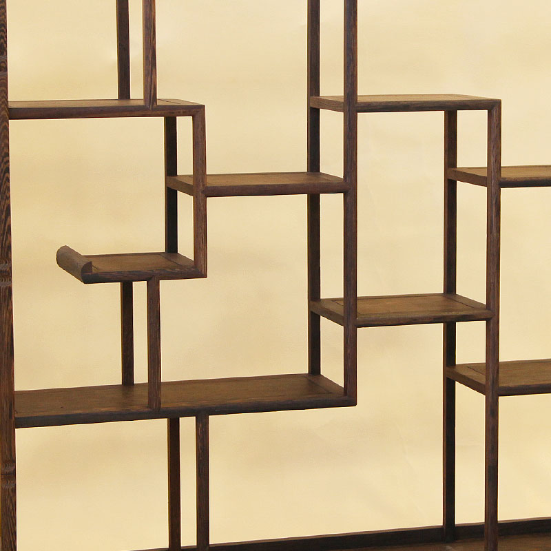 红木鸡翅木博古架实木中式古董架展示架多宝阁摆件架博物架