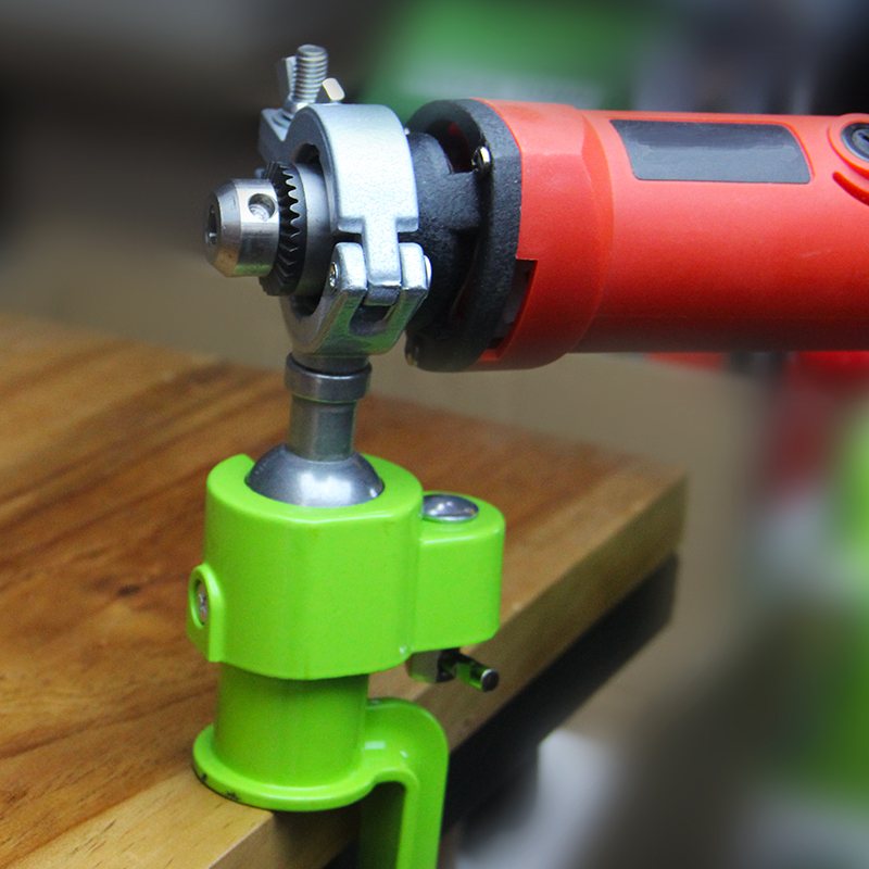 万向电磨支架 电钻支架多功能变砂轮机 万向台钳电磨钳铝合金