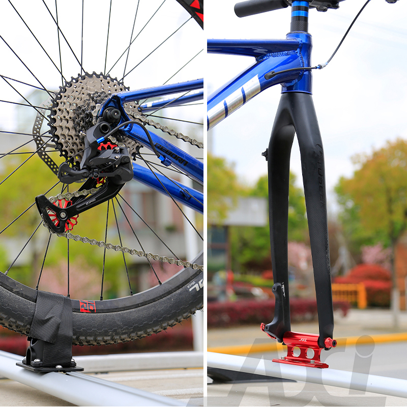 自行车车顶停车架 固定架 携带架 前叉快拆桶轴行李架式固定托架