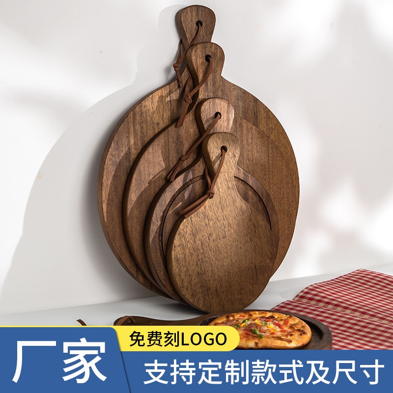 黑胡桃木托盘实木长方形牛扒板西餐具摆盘牛排餐盘木盘子