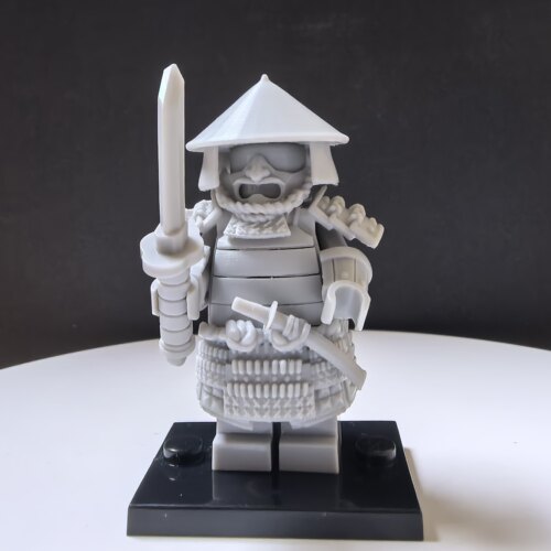 日本武士② |3D光固化树脂打印的第三方小人仔穿戴白模