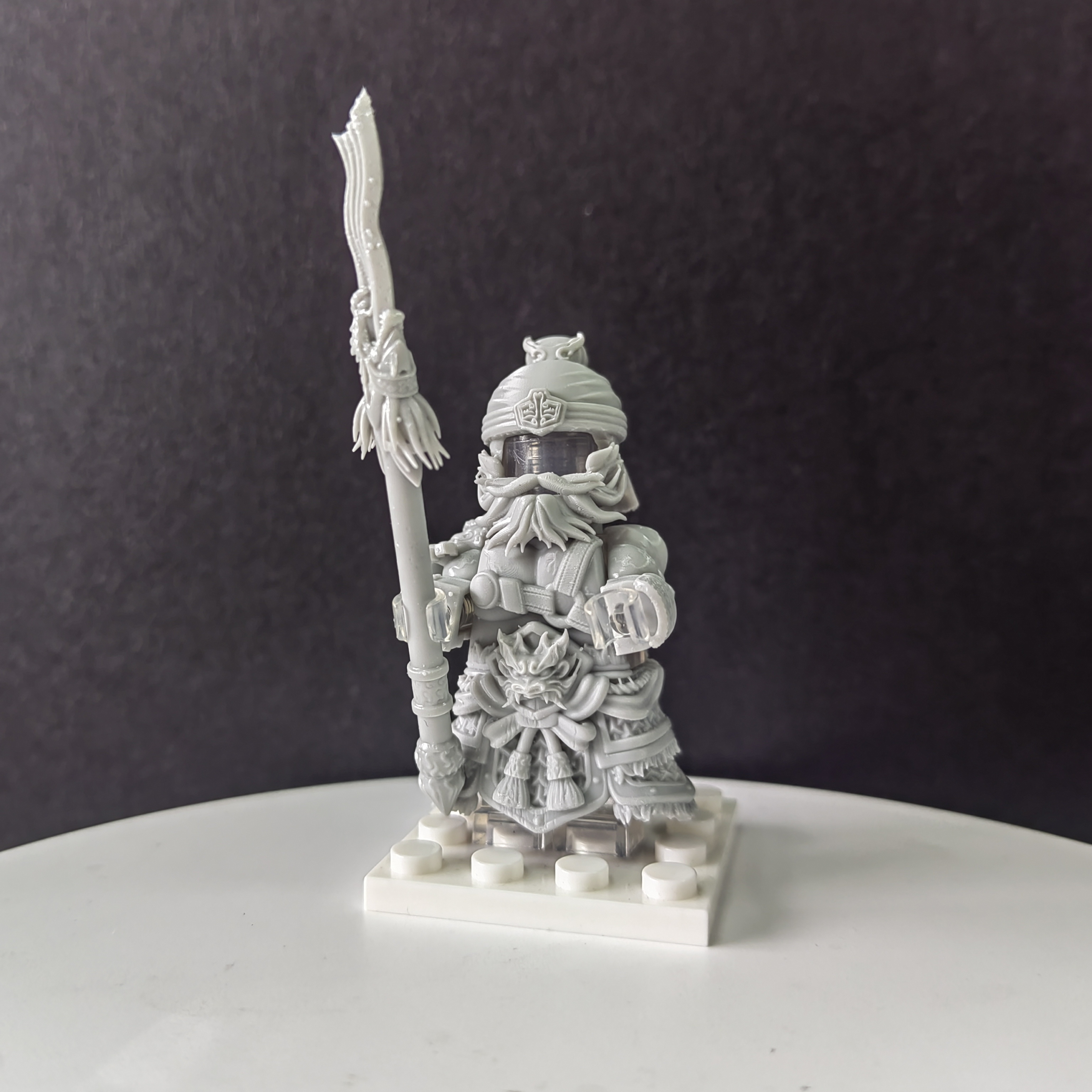 张飞•三国 |第三方小人仔穿戴装备原色白模|模型手办