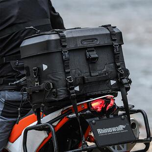 Rhinowalk防水硬壳尾箱包大容量全盔头盔包摩托车后座腰靠包摩旅