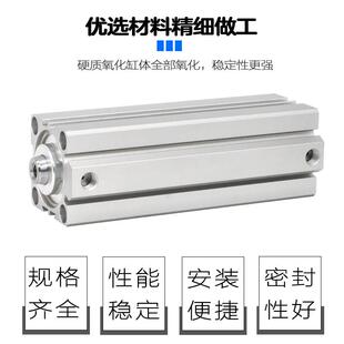 SDA薄型加长气缸25 100X120X150X200SB方型长行程