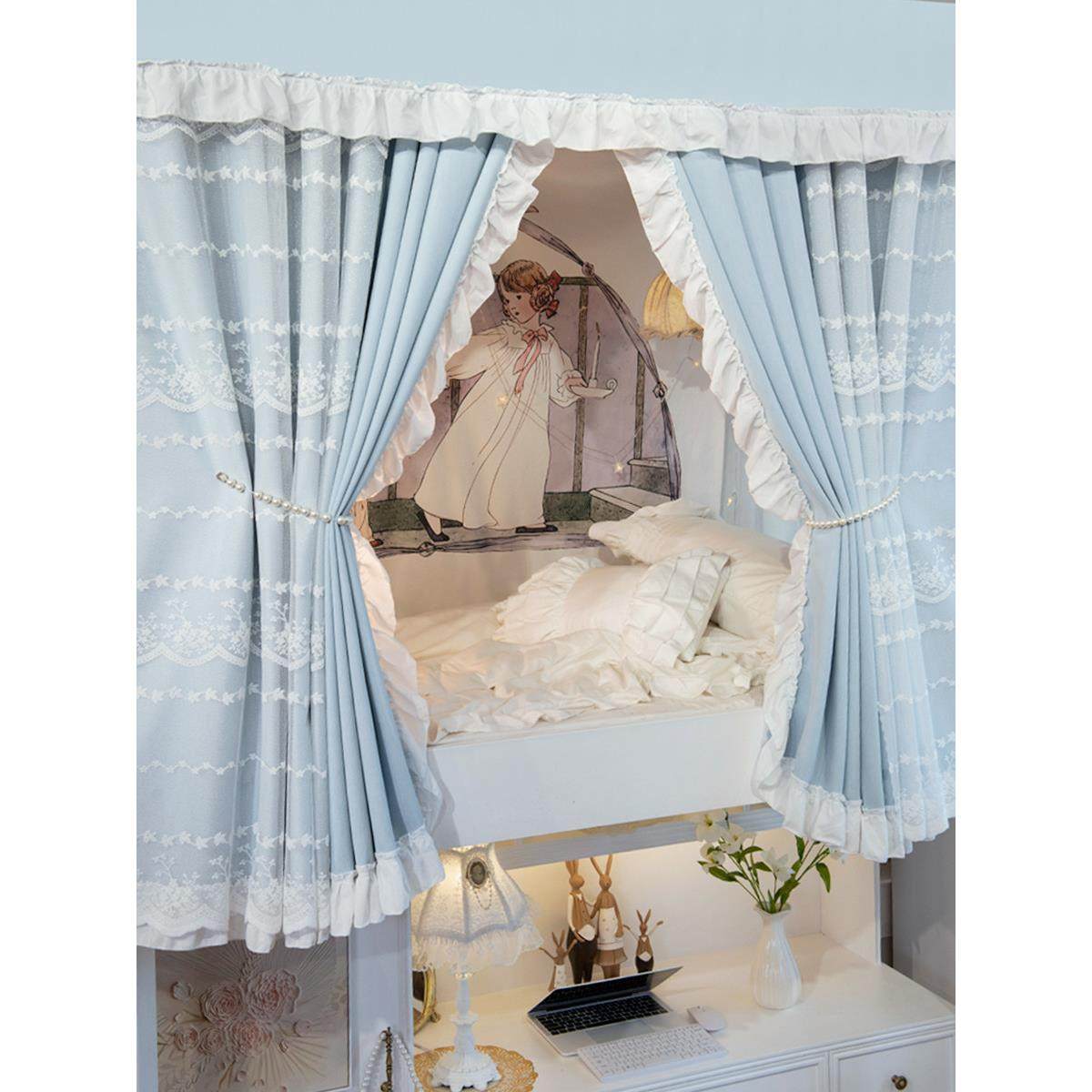 美素强力遮光床帘学院宿舍隐私遮光床帘上铺宿舍u型轨道防蚊网,床上用品,蚊帐,淘宝优惠券,粉丝福利购,淘宝优惠卷