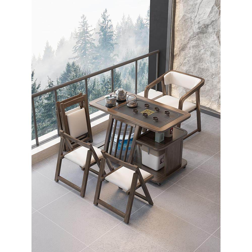 阳台茶桌椅组合家用实木移动小茶台烧水壶一体套装小型功夫泡茶几,住宅家具,家用茶台/茶桌,淘宝优惠券,粉丝福利购,淘宝优惠卷