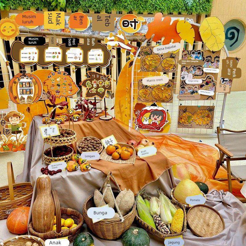 幼儿园秋天季墙面装饰环创主题半成品材料教室布置文化贴走廊楼梯,家居饰品,文化墙贴,淘宝优惠券,粉丝福利购,淘宝优惠卷