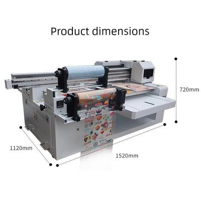 鸿德新6090左卷右平uv打印机水晶标亚克力玻璃金属手机壳喷绘机