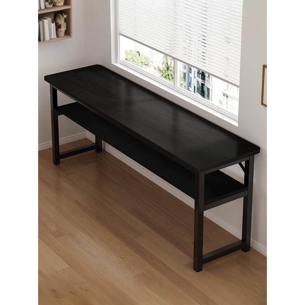 书桌学生学习家用双人桌子长方形简易出租屋电脑桌窄靠墙长条桌,住宅家具,电脑桌,淘宝优惠券,粉丝福利购,淘宝优惠卷