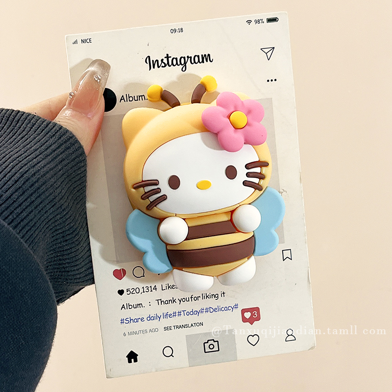 卡通立体磁吸支架适用苹果手机壳