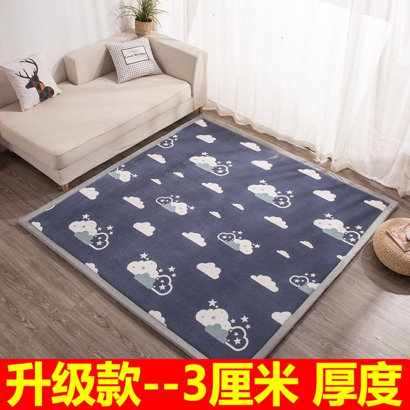 2021新品加厚榻榻米3厘米宝宝防摔垫卧室床边儿童地毯爬行垫卡通