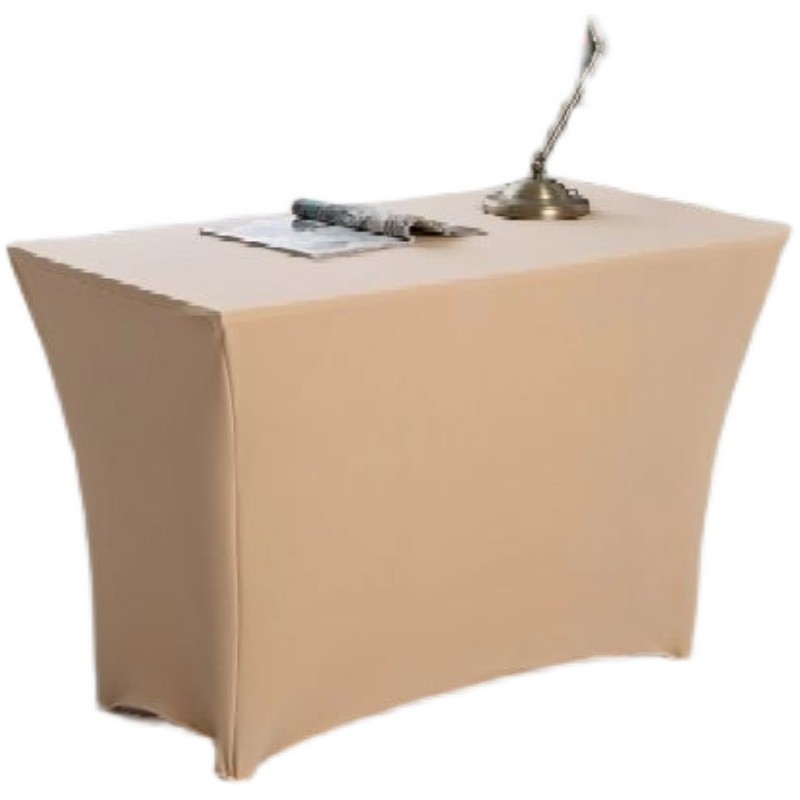 300克特厚弹力长方形桌套罩会展宴会签到弹力长条桌桌布套不透光