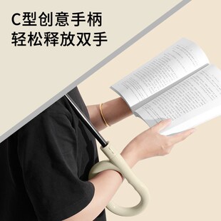 双层配色自动C型车载反向伞雨伞女晴雨两用长柄大号抗风暴雨专用