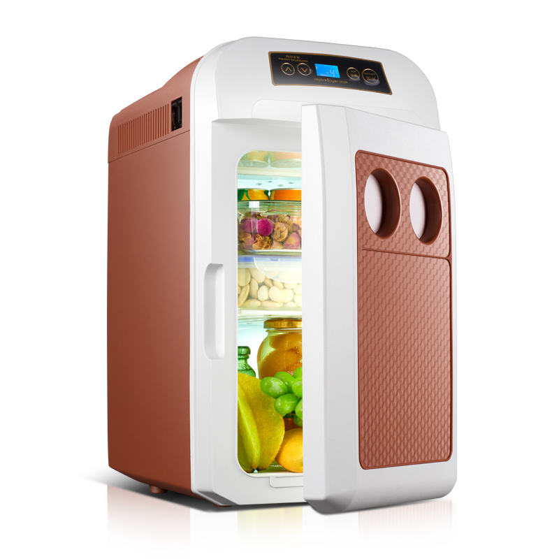 28L双制冷车载冰箱迷你小冰箱车家两用冷暖箱12v24v货车专用冰箱