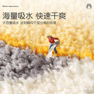 卡通厕所门口吸水地垫地毯门垫垫子卫生间家用进门脚垫浴室防滑垫