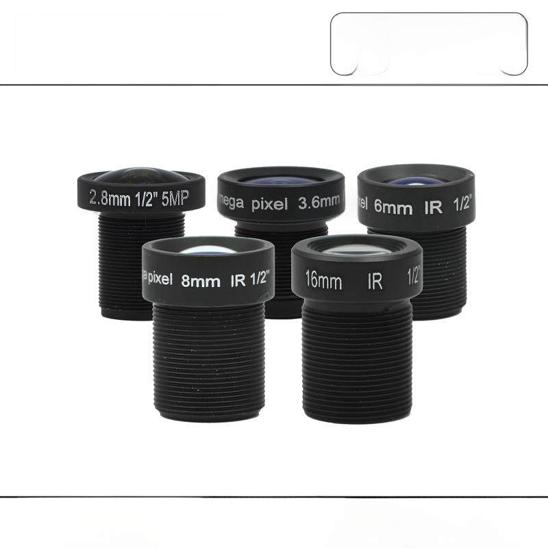 500万高清M12接口1/ 2英寸工业视觉相机Fa镜头2.8 3.6 6 8 16 25mm可选850/940Nm窄广角远摄远景