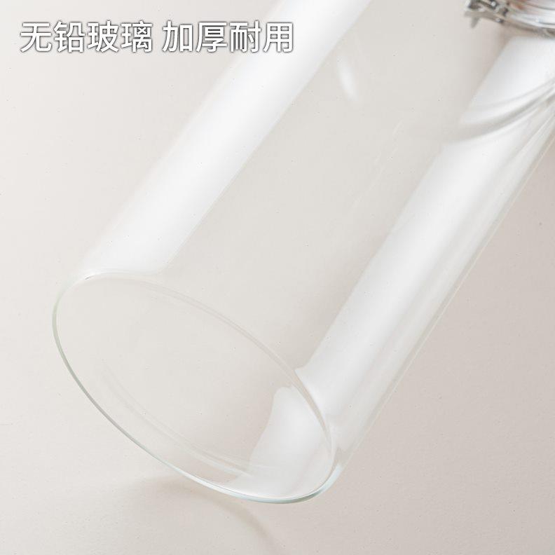 橄榄木质密封玻璃罐茶叶咖啡粉五谷杂粮干货调料厨房食品级储物罐