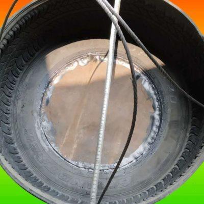 大号吊斗轮胎橡胶盆建筑工地灰盆灰桶装修吊机吊砂用斗砂石混泥土