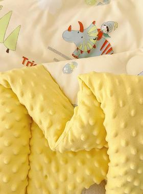 A类洗棉幼JWO童儿童豆豆被秋冬被儿水园冬被儿春秋被芯宝宝午睡被