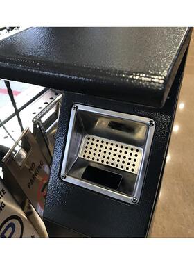 酒店深灰色漆立式烟灰柱GPX-NAE1集2烤9U吸区欧式烟蒂收桶灭烟烟