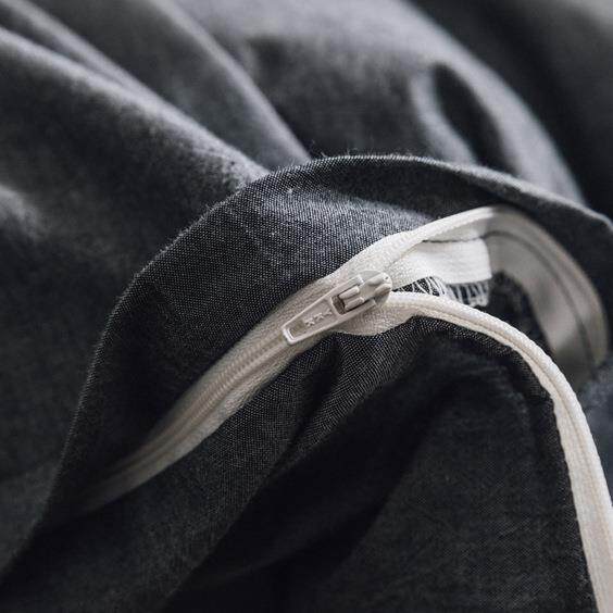 日式类A单件水洗被套棉全棉纯棉纯色子DXV学生宿舍格单双人被罩色