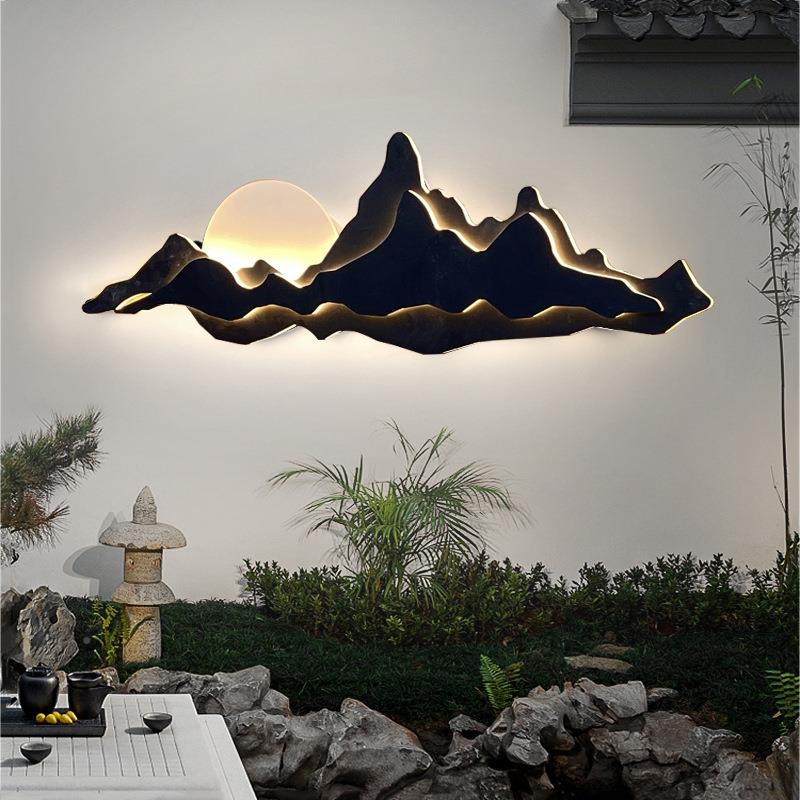 庭院围墙外墙壁工灯水户外防水885花园景观室外别墅式山中造景园