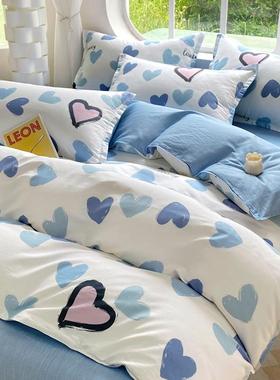 小新纯棉单宿舍三件套KBD床四品4清床上用品件套全棉100床被套床