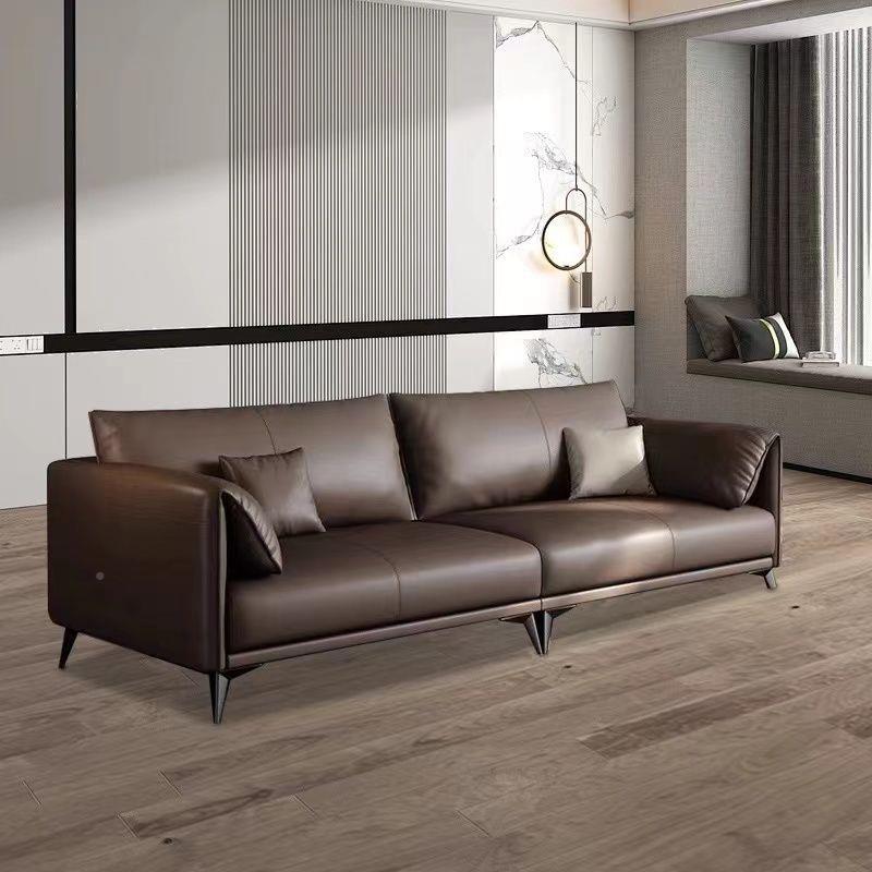 高端公沙发档猫抓皮商老高板UIN会客洽谈接待办现代办公室简约务