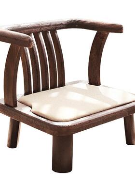 实木小椅子坐靠背家用日榻榻圈米式飘窗喝茶椅矮阳ZG-64157台休闲