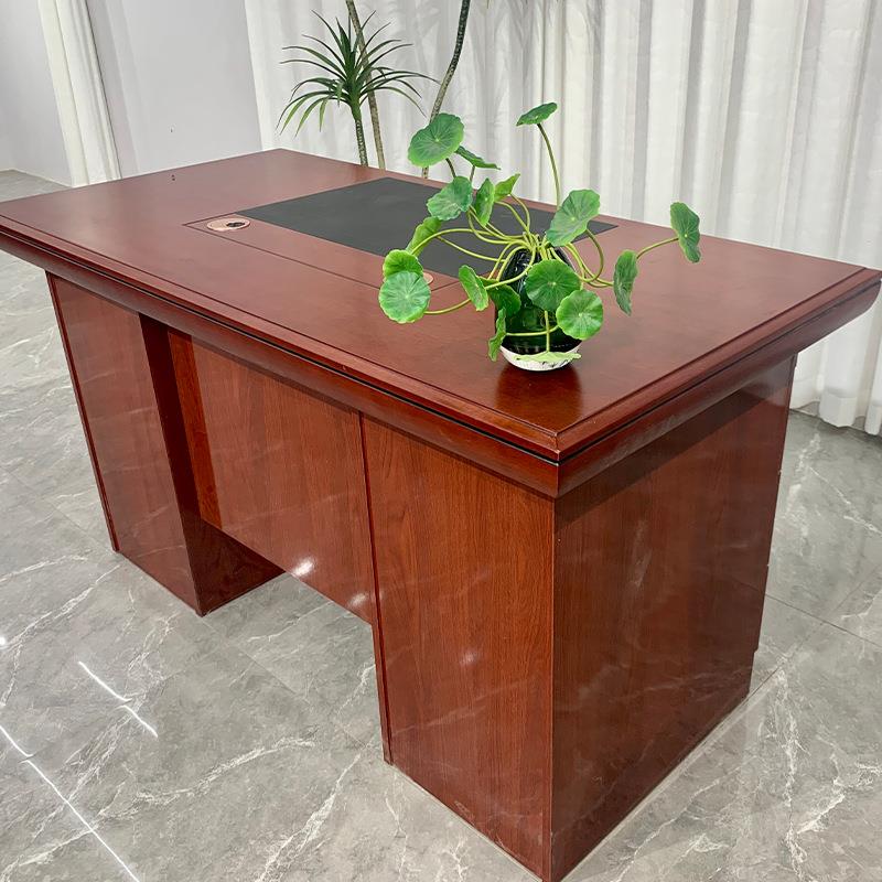 单人办公桌贴木皮油电脑桌单漆职位职员桌员桌写字JQF1台.2米1.4