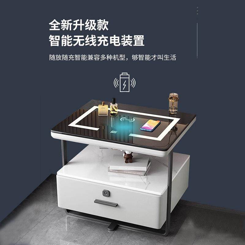 新款智能床柜头轻奢现代约简卧室悬简浮感收421纳储极物床边柜,住宅家具,其它柜类,淘宝优惠券,粉丝福利购,淘宝优惠卷