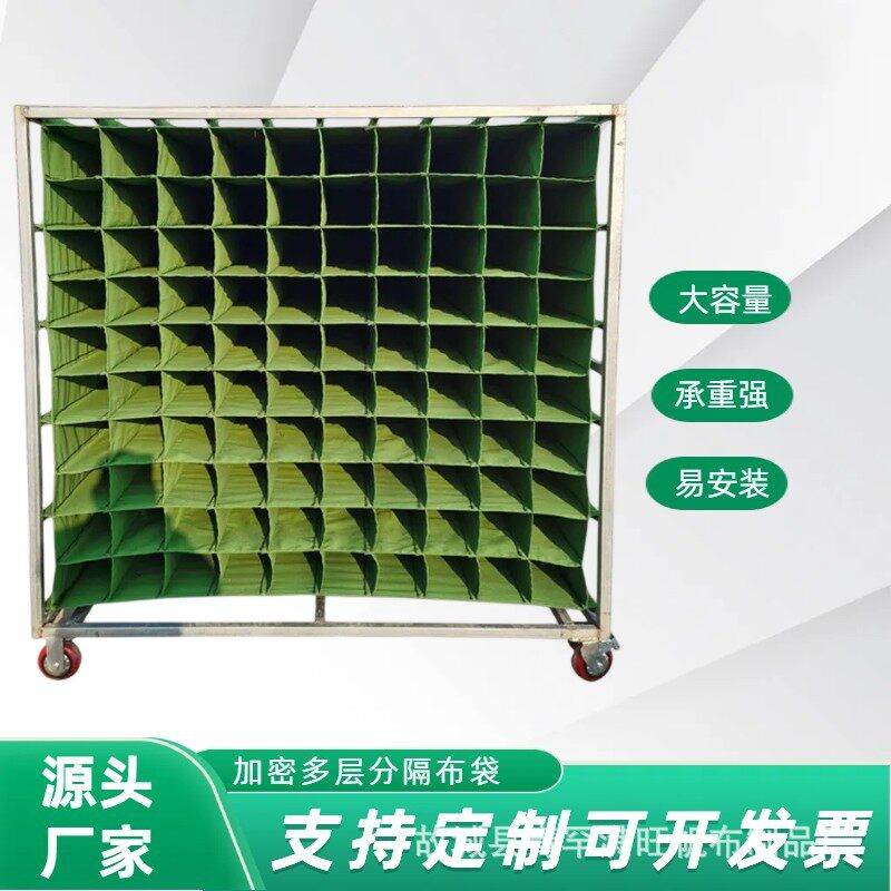 零部件周转架车帆布格工装布袋汽车周转布袋料架帆布便携手提收纳