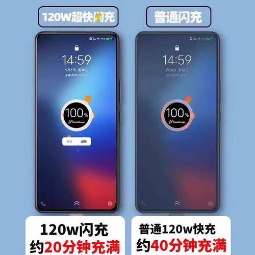 适用VIVO1200W充电器头X1200Pro快充X100S/X90/X80手机充电头X60/S2/S19数据线IQZOO13/12/1/NVO120W Veo10/9