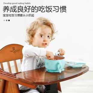 榉木宝宝餐椅622儿婴实木坐椅儿童吃饭家用餐桌b折叠可椅子多功能