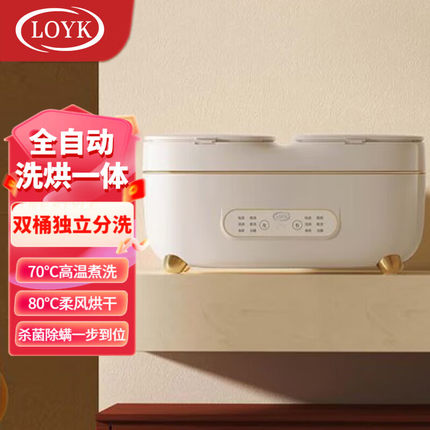 LOYK德国双桶内衣内裤洗衣机家用专用全自动小型迷你袜子清洗机