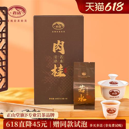 正山堂岩语若水肉桂特级武夷岩茶正宗中足火小包装袋乌龙茶叶68g