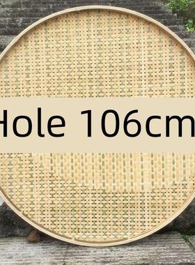有孔竹编筛子手工竹制品大竹筛竹制品竹有孔簸箕竹匾106cm
