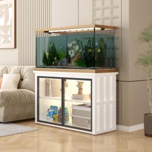 鱼缸柜家用承重鱼缸底座底架多层储物柜鱼缸架水族箱专用底柜