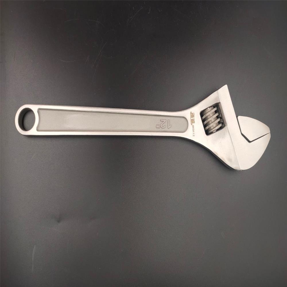 海诚防磁活扳手304不锈钢无磁活口扳子公制12寸活动扳手防锈防腐