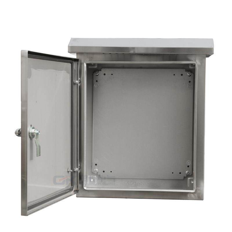 国控304不锈钢室外配电箱防雨控制柜家用监控仪表箱强电流充电箱