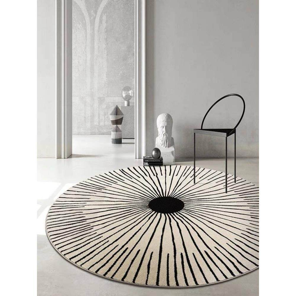 圆形条纹地毯蛋壳椅子地板垫研究电脑椅子防滑垫客厅圆桌豆袋毯子,居家布艺,地毯,淘宝优惠券,粉丝福利购,淘宝优惠卷