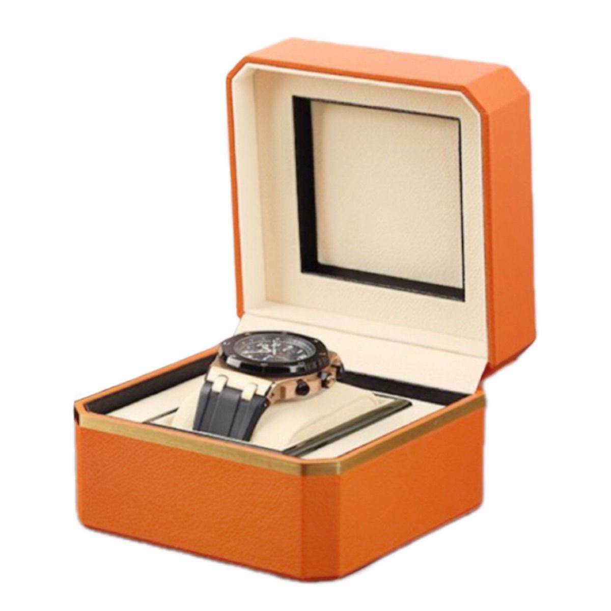 欧洲皮革手表展示盒手表盒高端男士和女士机械手表存储盒手表礼盒