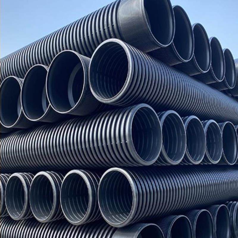 hdpe双壁波纹管300钢带增强波纹管1000中空壁缠绕管600污水管800