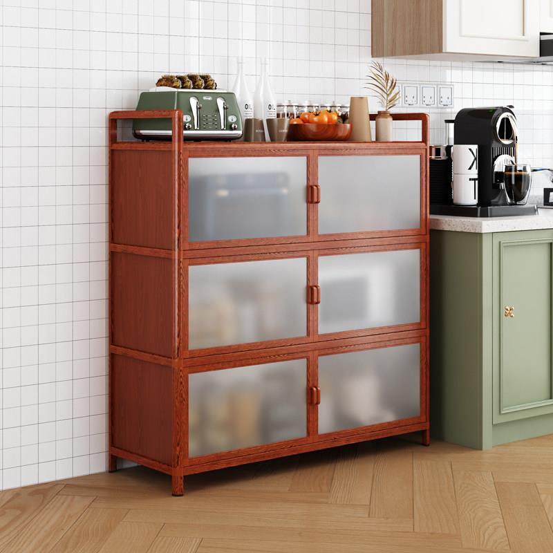 简易厨房整体橱柜家用茶水柜收纳柜经济型多功能微波炉置物柜铝合,住宅家具,餐边柜,淘宝优惠券,粉丝福利购,淘宝优惠卷